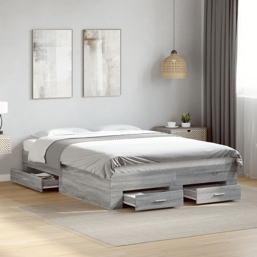 Bed Frame With Drawers Without Mattress
