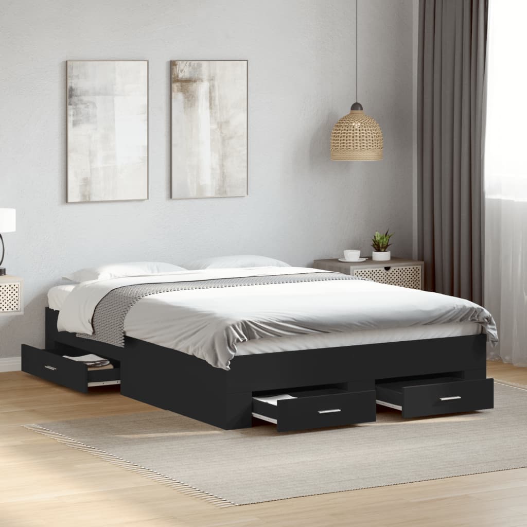Bed Frame With Drawers Without Mattress
