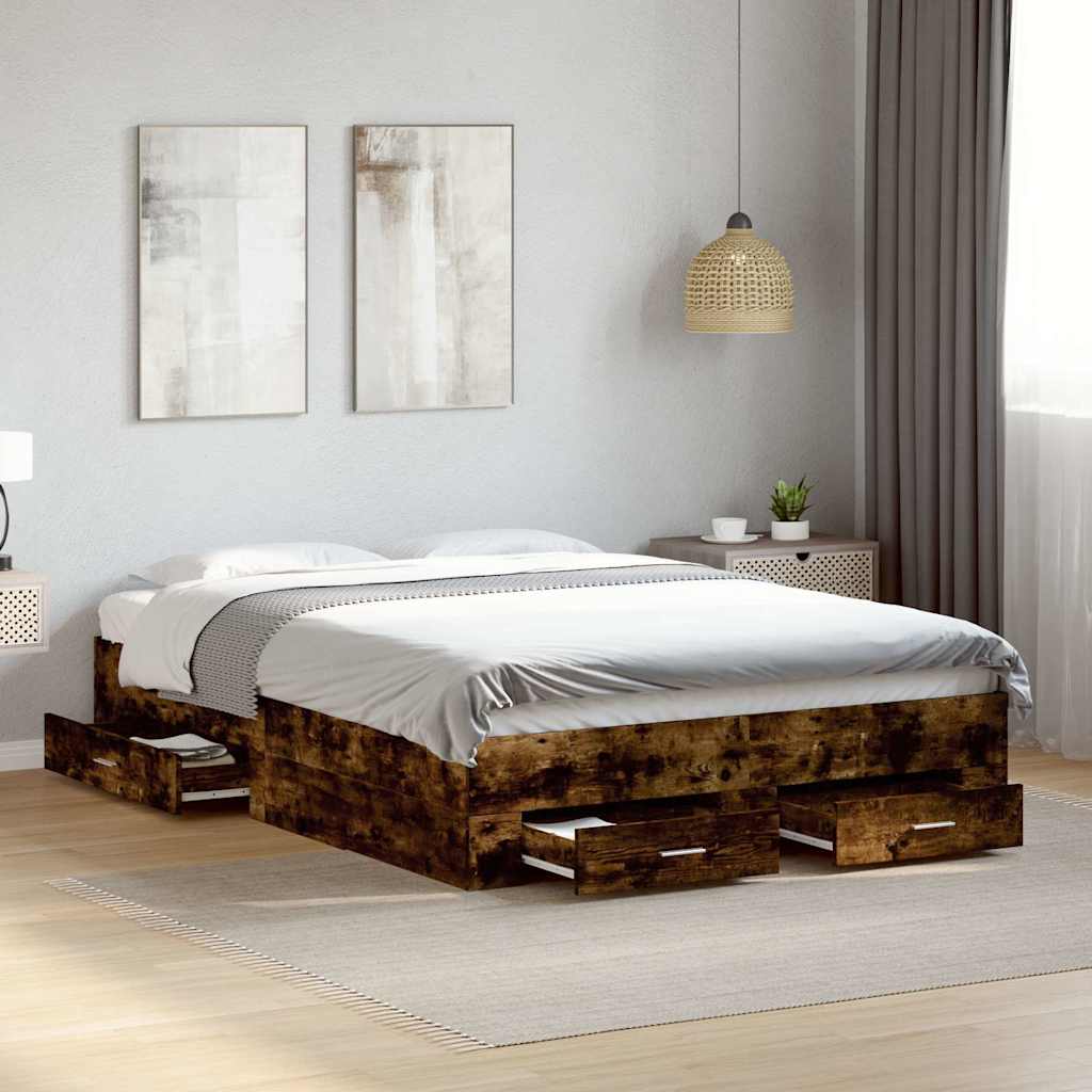 Bed Frame With Drawers Without Mattress