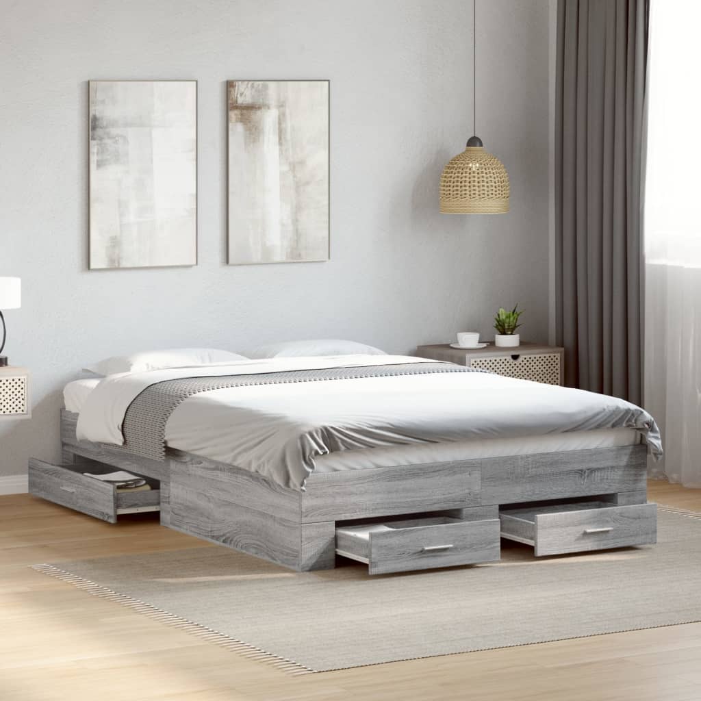 Bed Frame With Drawers Without Mattress