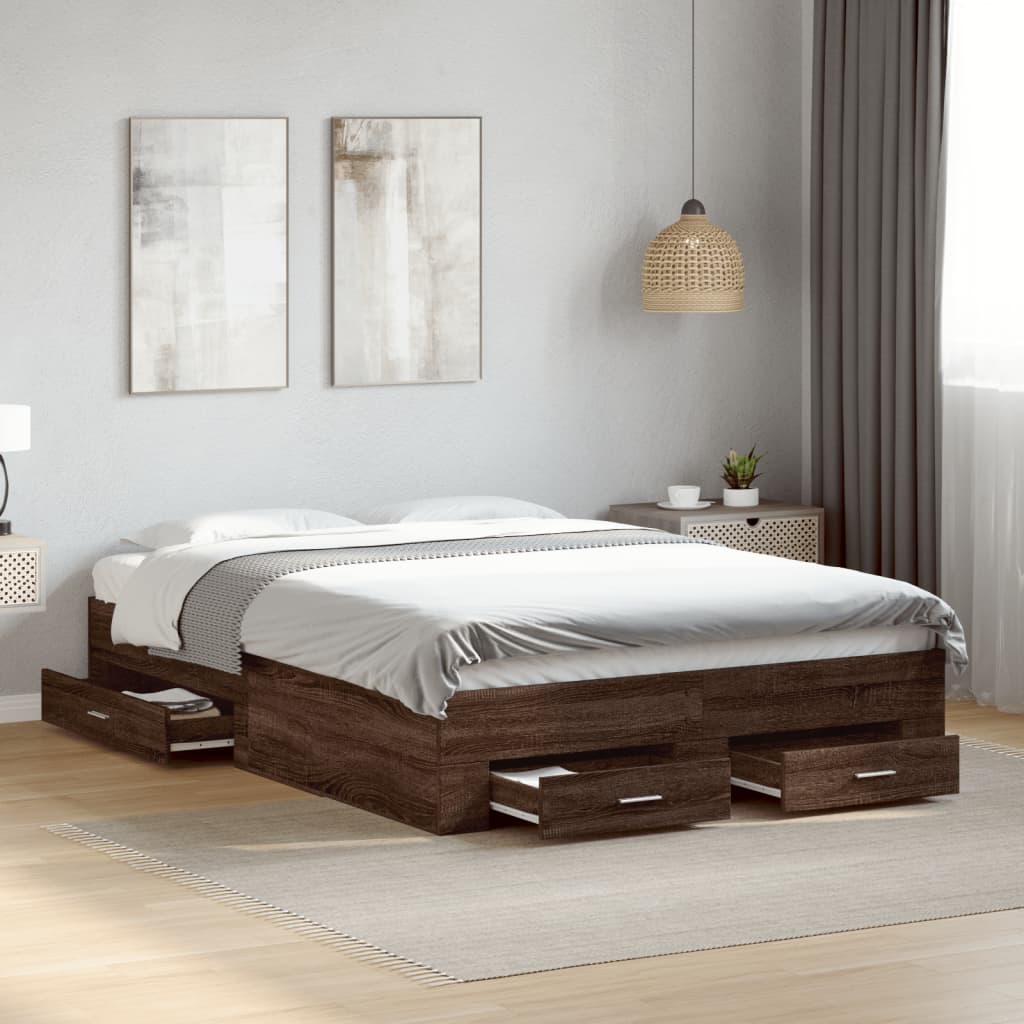 Bed Frame With Drawers Without Mattress