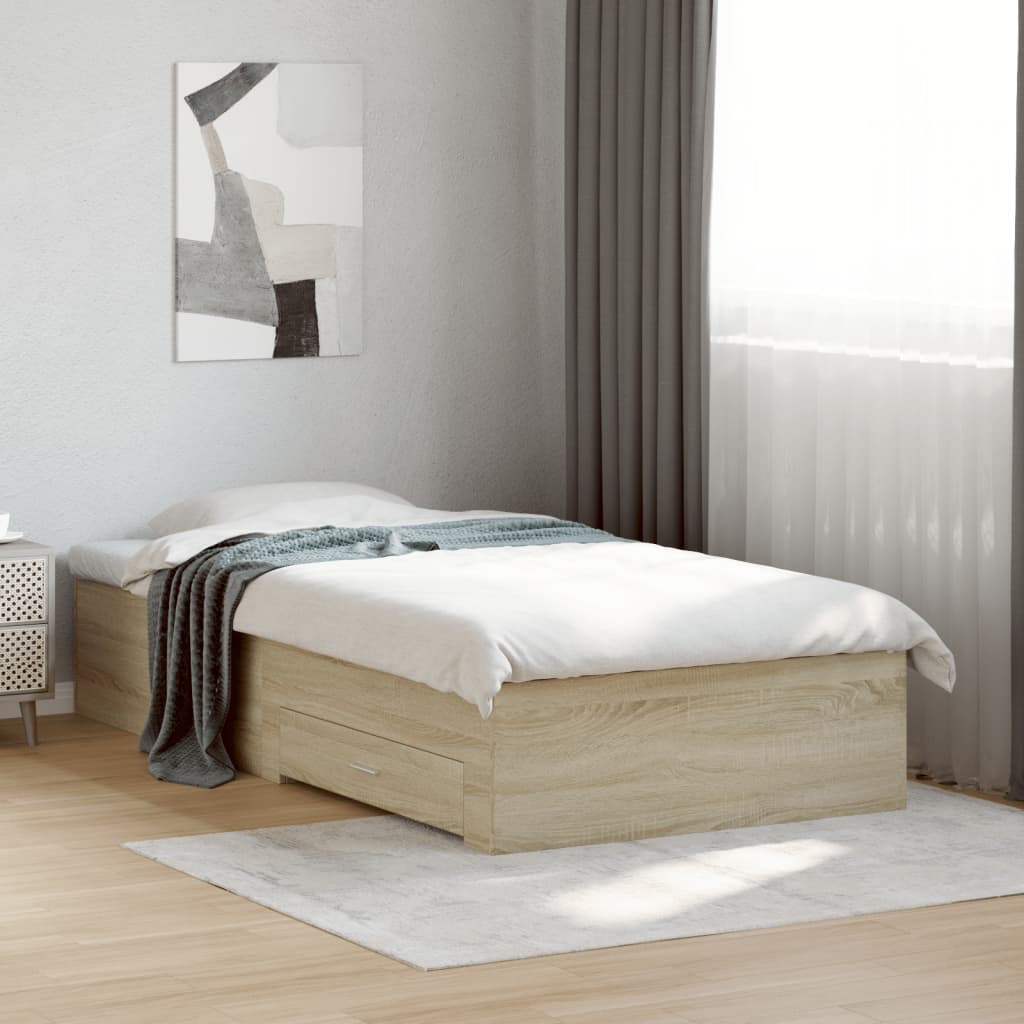 Bed Frame With Drawers Without Mattress