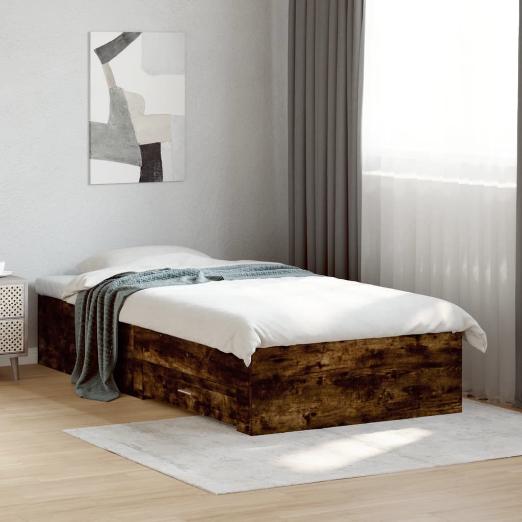 Bed Frame With Drawers Without Mattress
