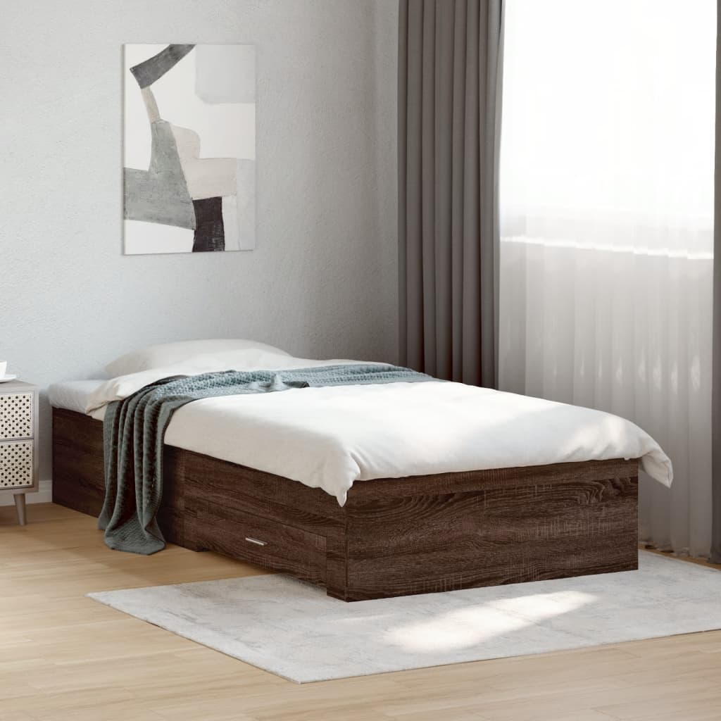 Bed Frame With Drawers Without Mattress