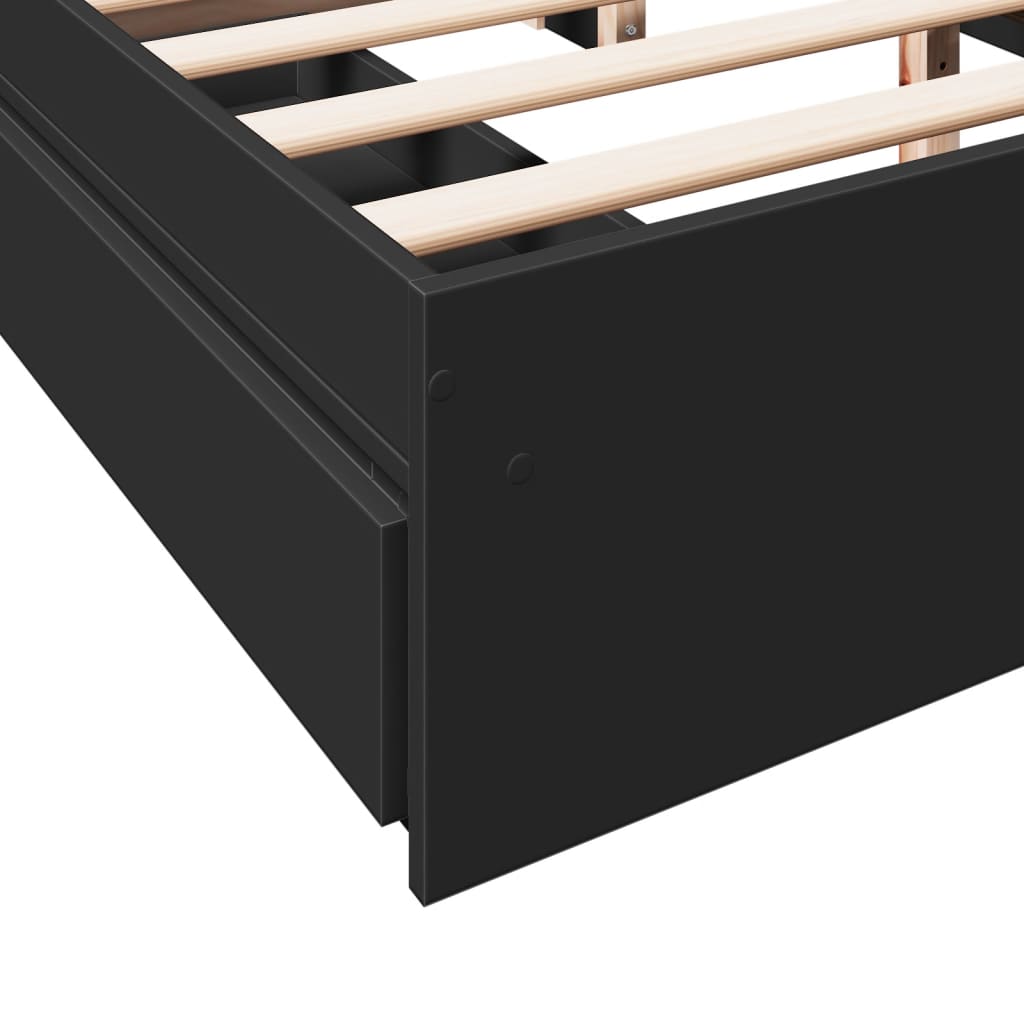 Bed Frame With Drawers Without Mattress King Size