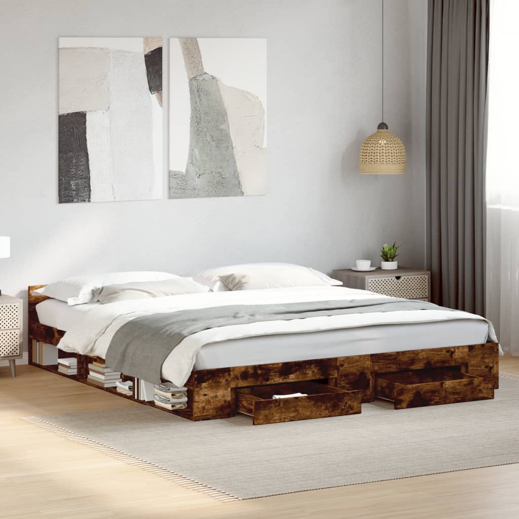 Bed Frame With Drawers Without Mattress