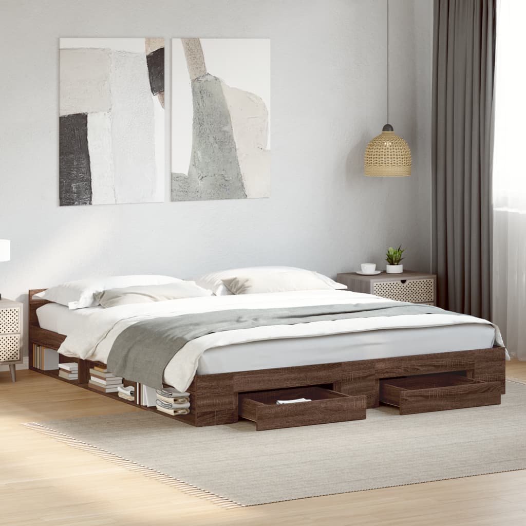Bed Frame With Drawers Without Mattress