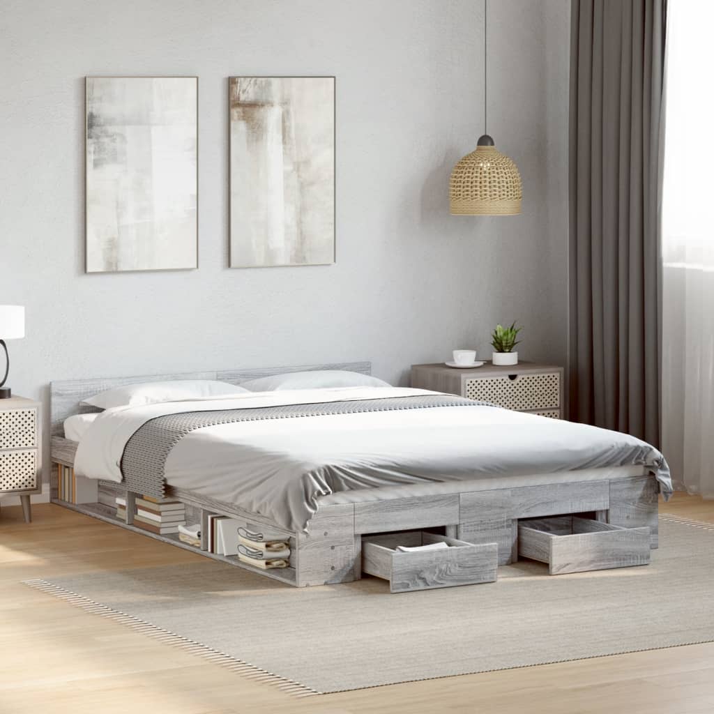 Bed Frame With Drawers Without Mattress