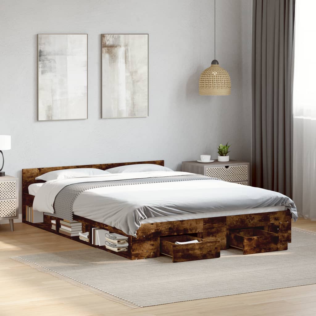 Bed Frame With Drawers Without Mattress