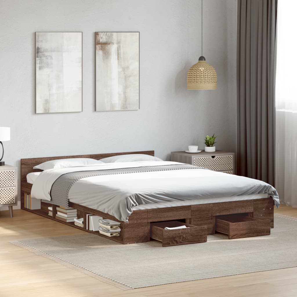 Bed Frame With Drawers Without Mattress