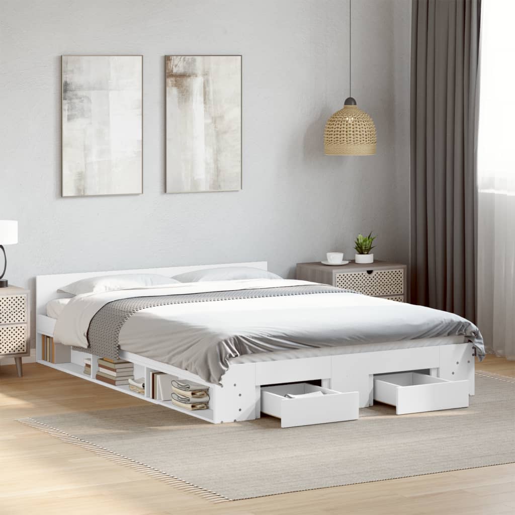 Bed Frame With Drawers Without Mattress