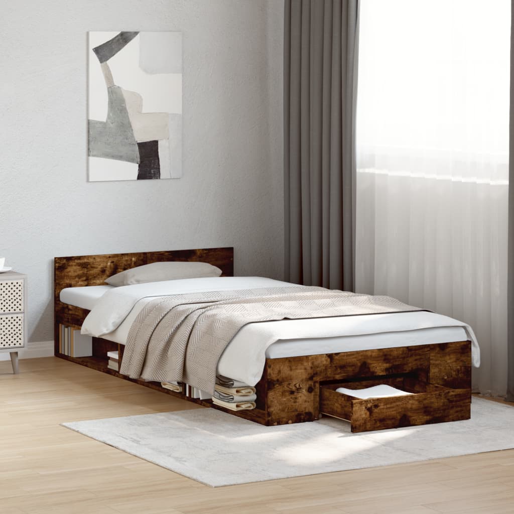 Bed Frame With Drawers Without Mattress