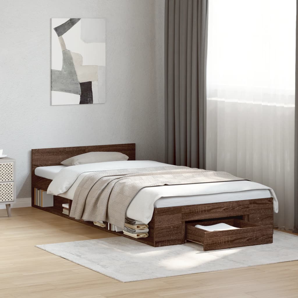 Bed Frame With Drawers Without Mattress
