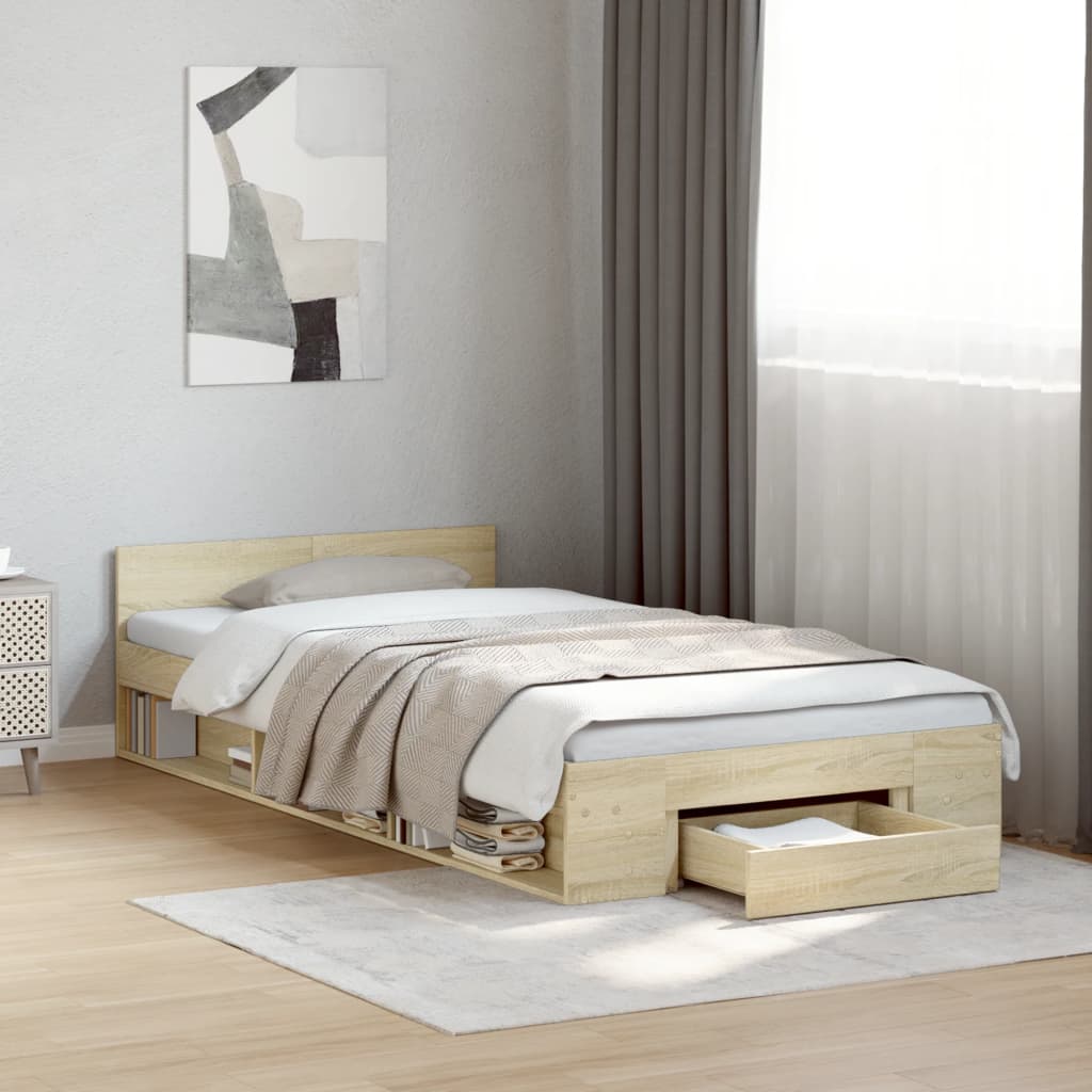 Bed Frame With Drawers Without Mattress