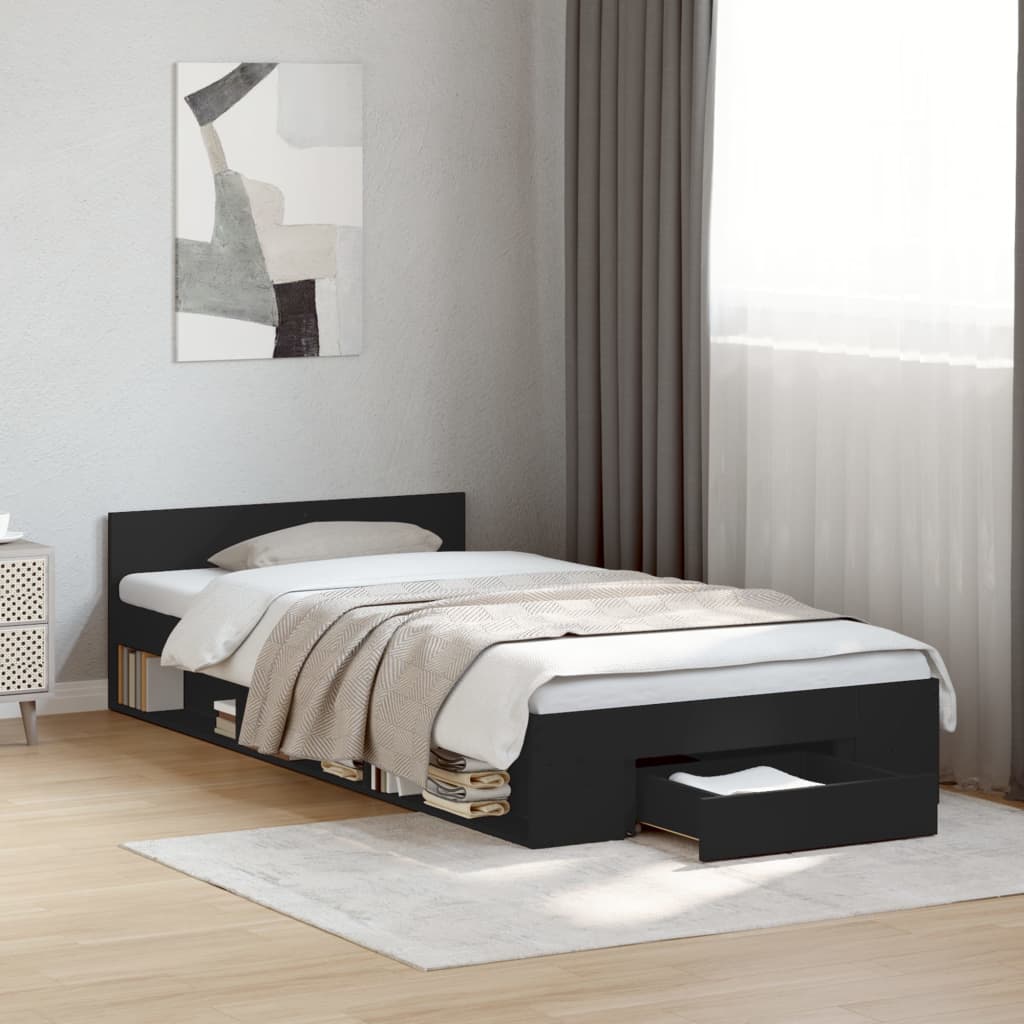 Bed Frame With Drawers Without Mattress