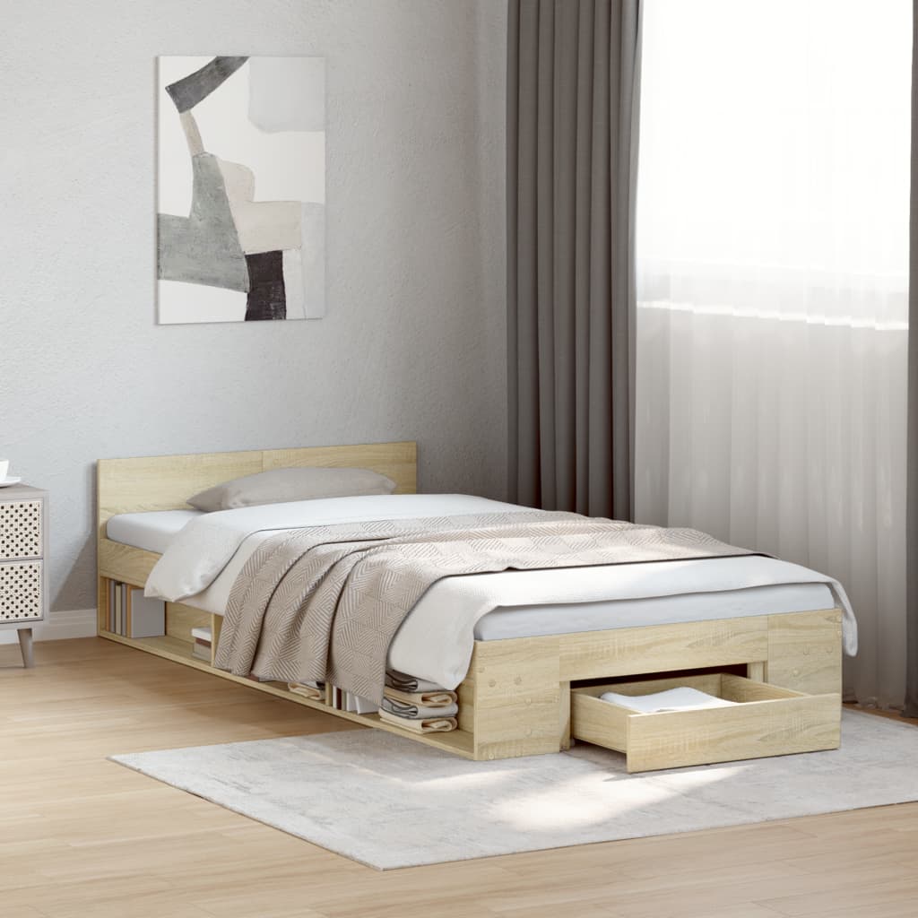 Bed Frame With Drawers Without Mattress