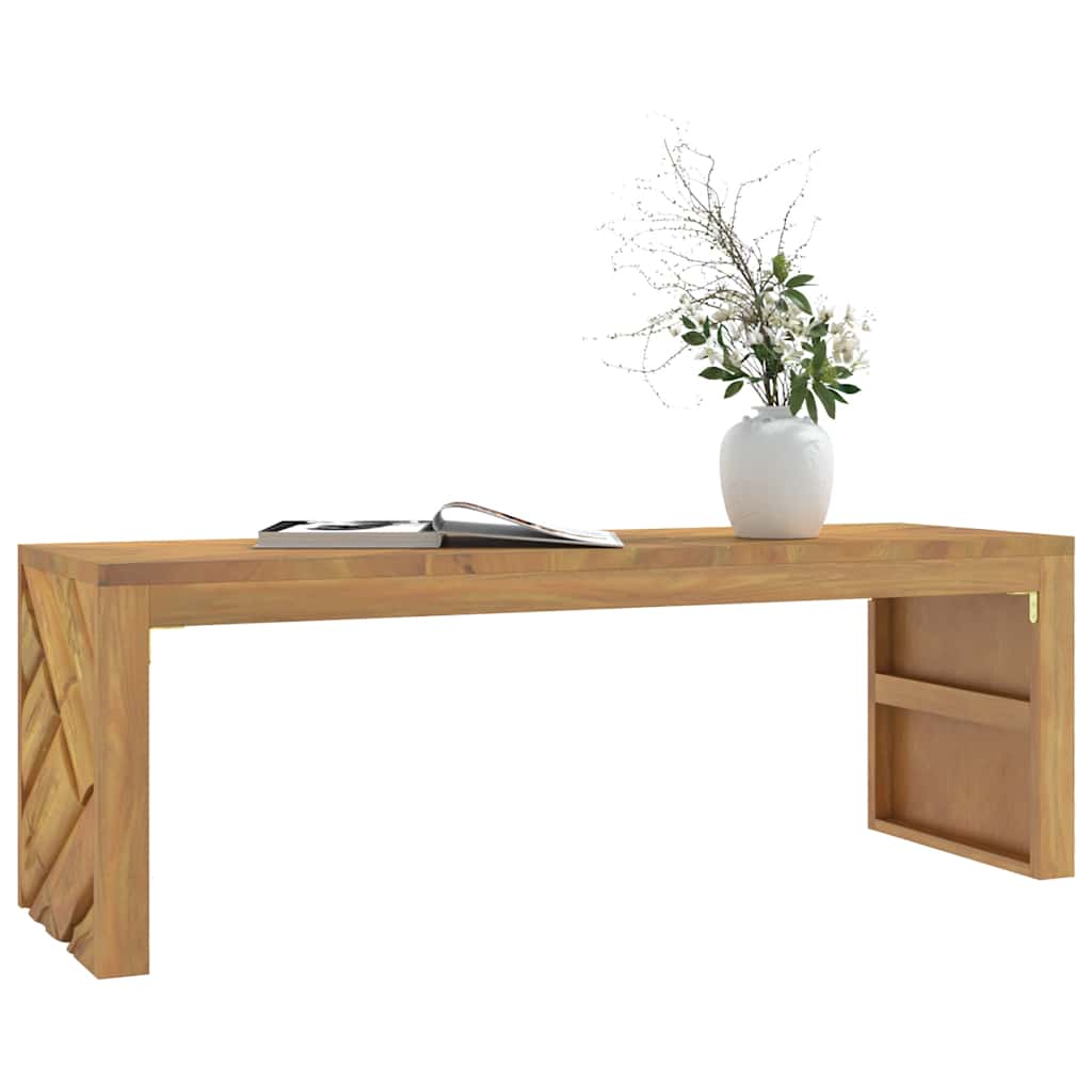 Coffee Table 110X35X38 Cm Solid Wood Teak
