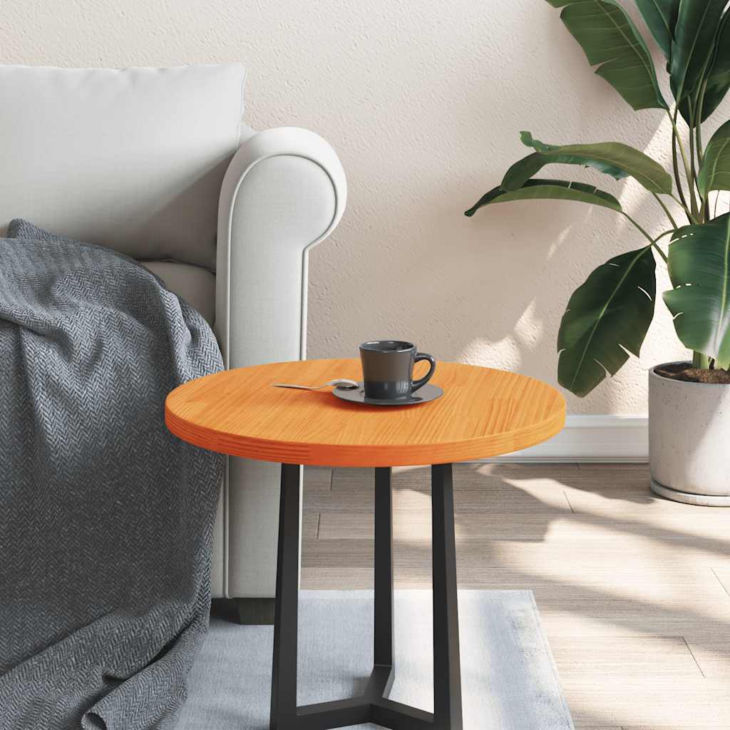 Table Top Ø30X2.5 Cm Solid Wood Pine