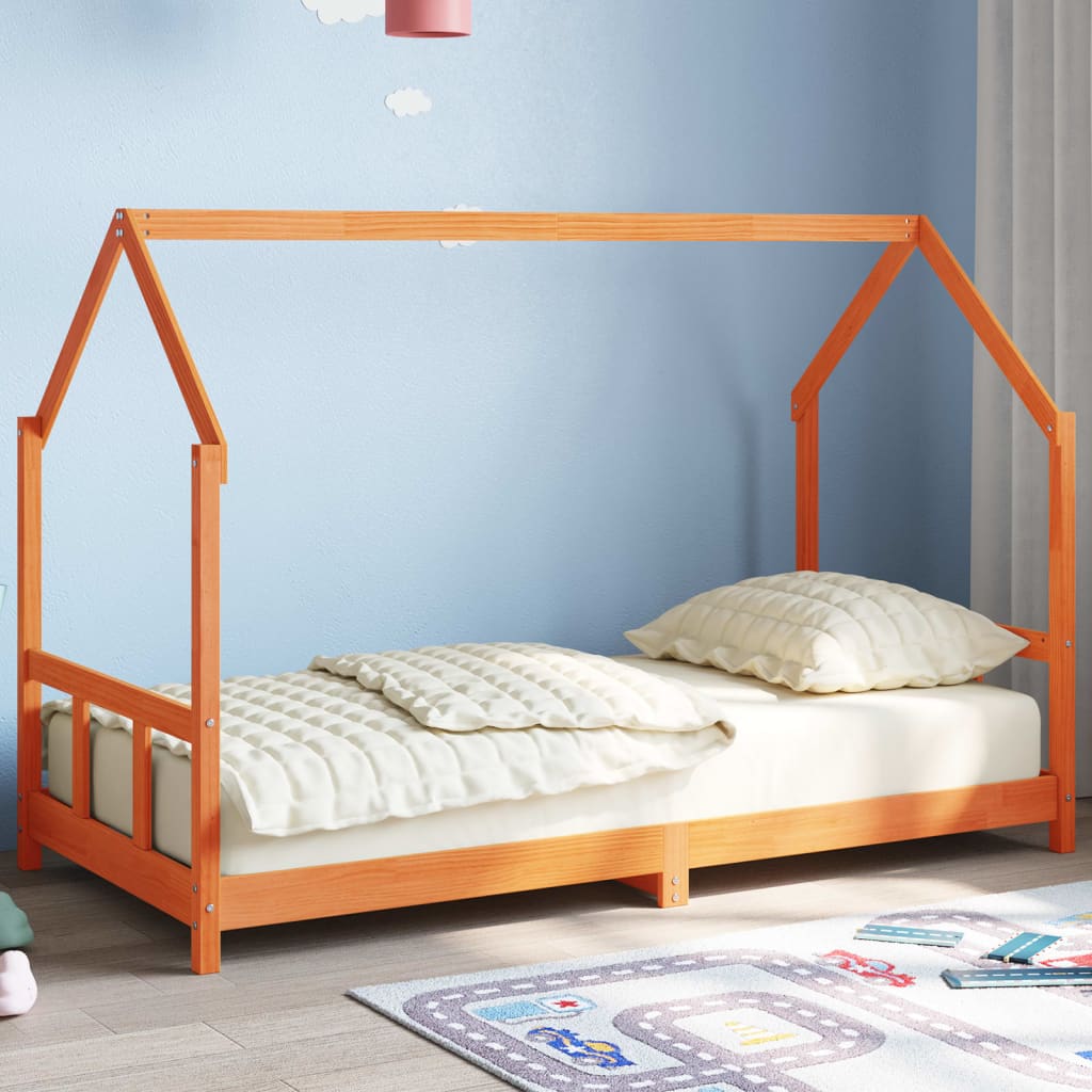 Kids Bed Frame Solid Wood Pine