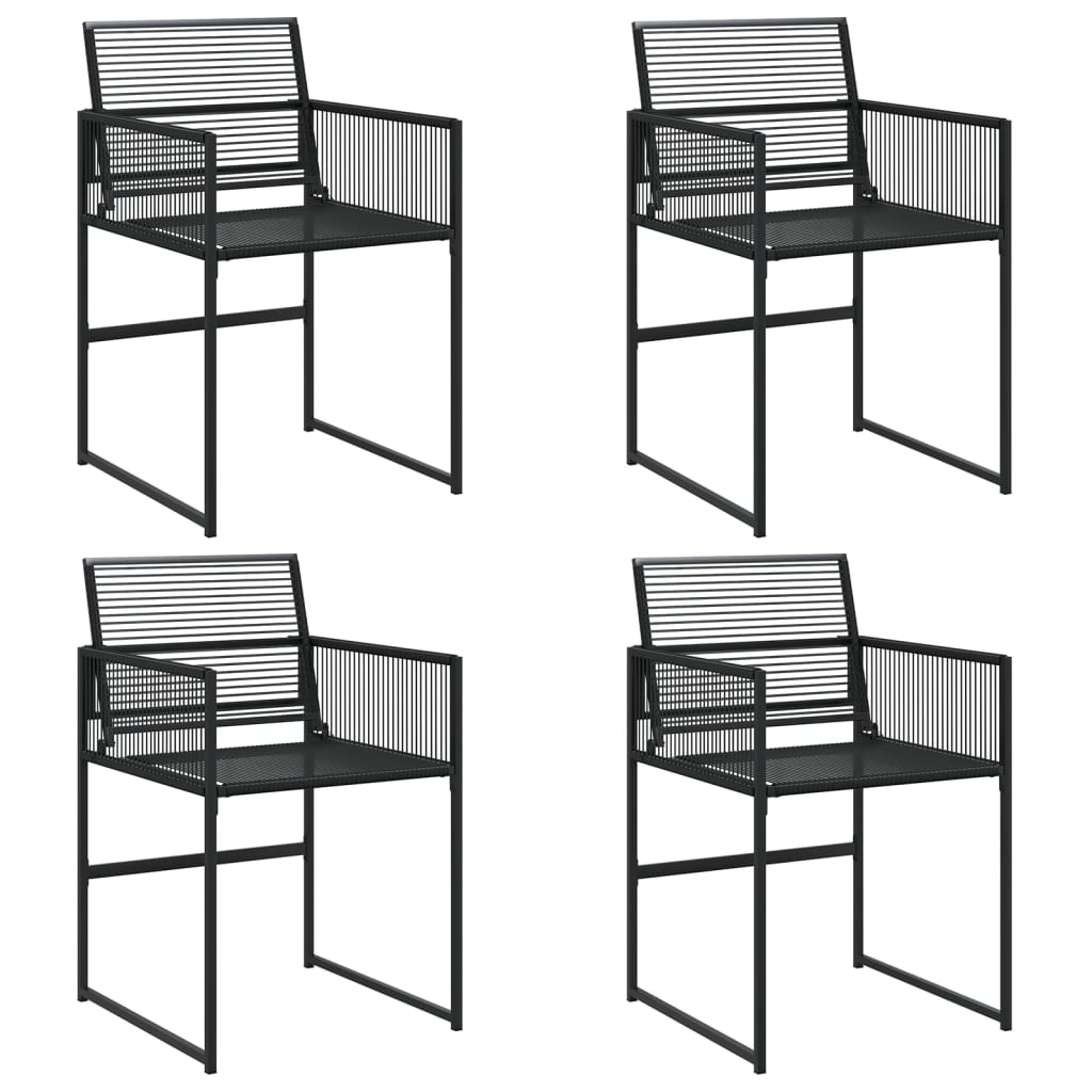Garden Chairs 4 Pcs Poly Rattan