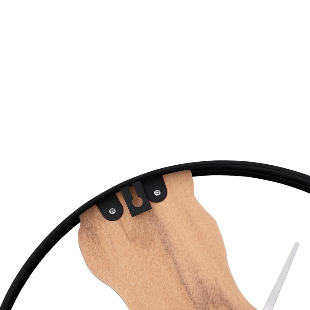Wall Clock Ø35 Cm Iron And Oak Wood