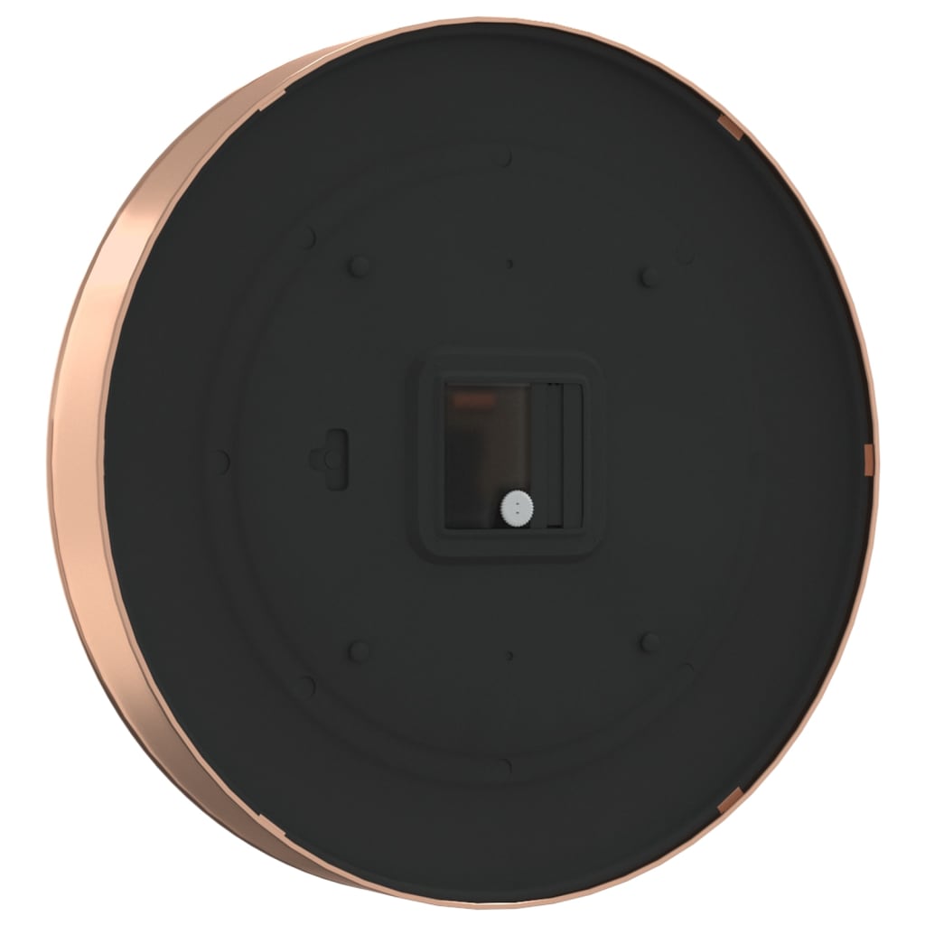 Wall Clock Gold And Ø29.5 Cm Polystyrene And Glass