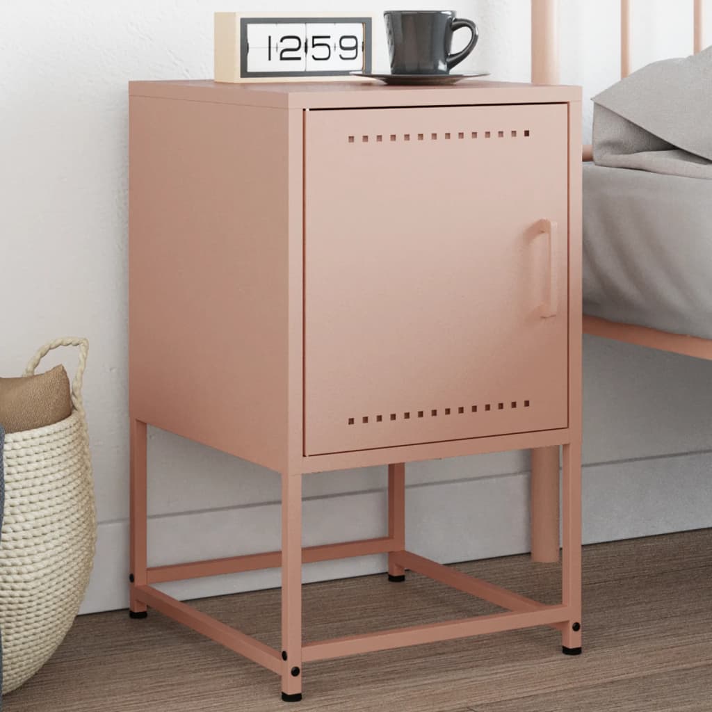 Bedside Cabinet 36X39X60.5 Cm Steel