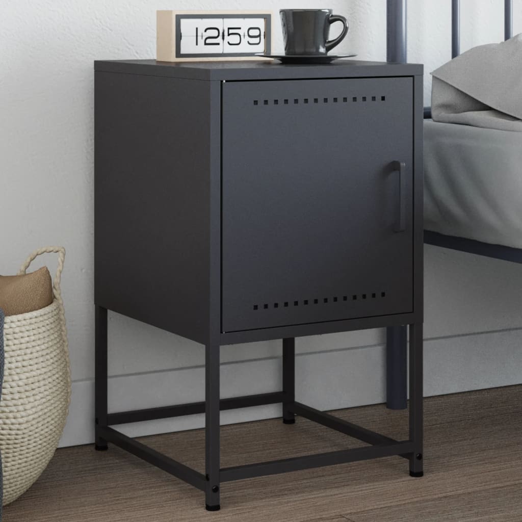 Bedside Cabinet 36X39X60.5 Cm Steel