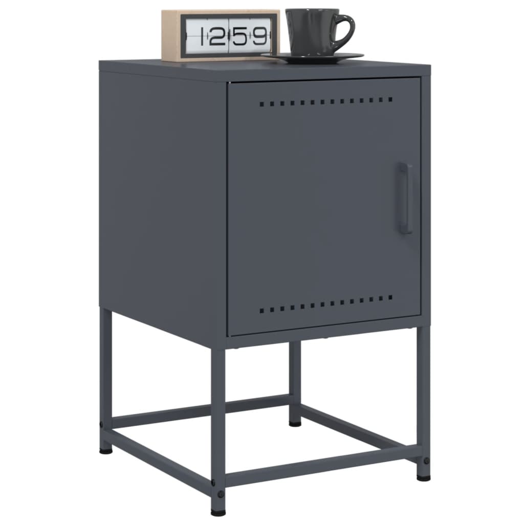 Bedside Cabinet 36X39X60.5 Cm Steel