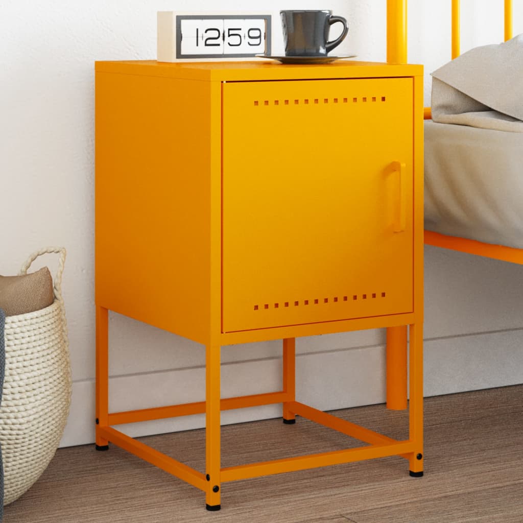Bedside Cabinet 36X39X60.5 Cm Steel