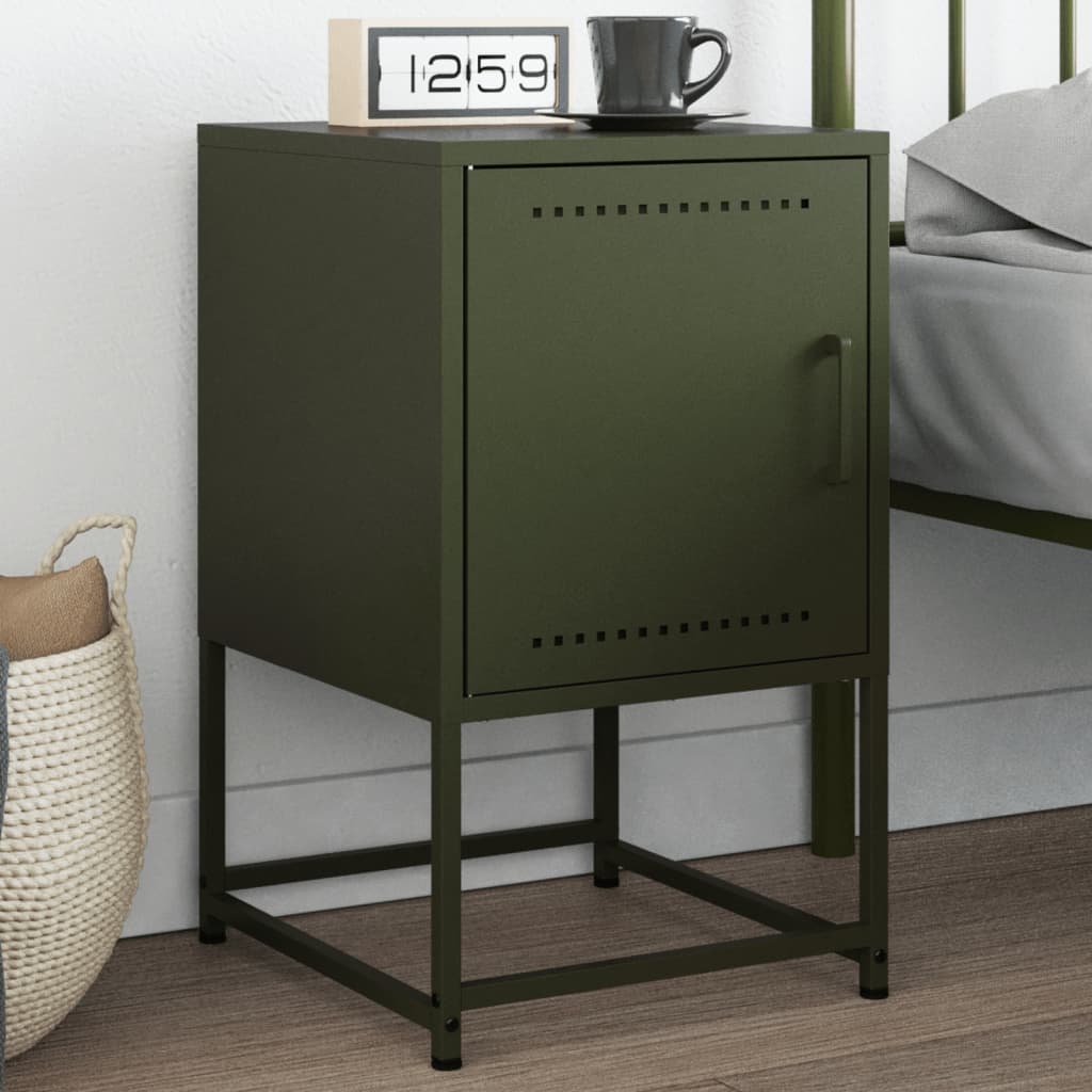Bedside Cabinet 36X39X60.5 Cm Steel