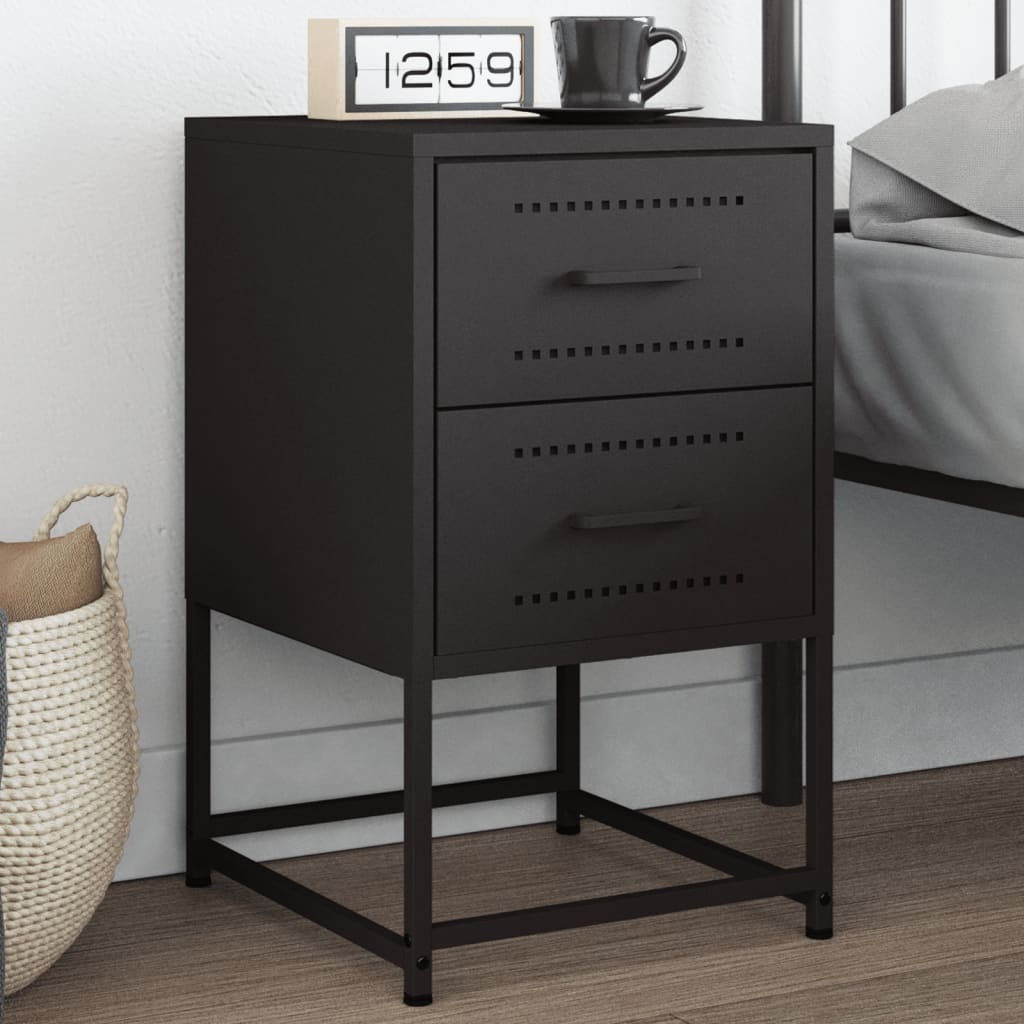 Bedside Cabinets 2 Pcs 36X39X60.5 Cm Steel
