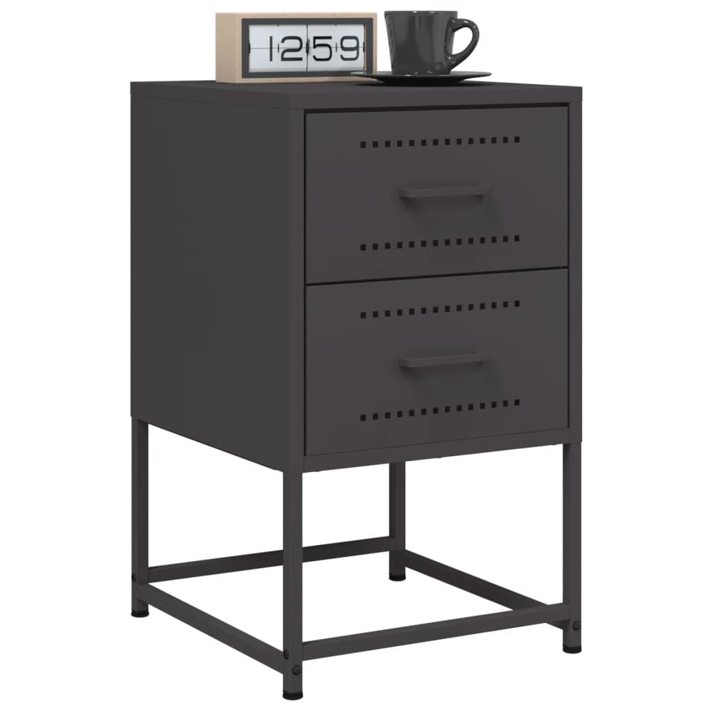Bedside Cabinets 2 Pcs 36X39X60.5 Cm Steel