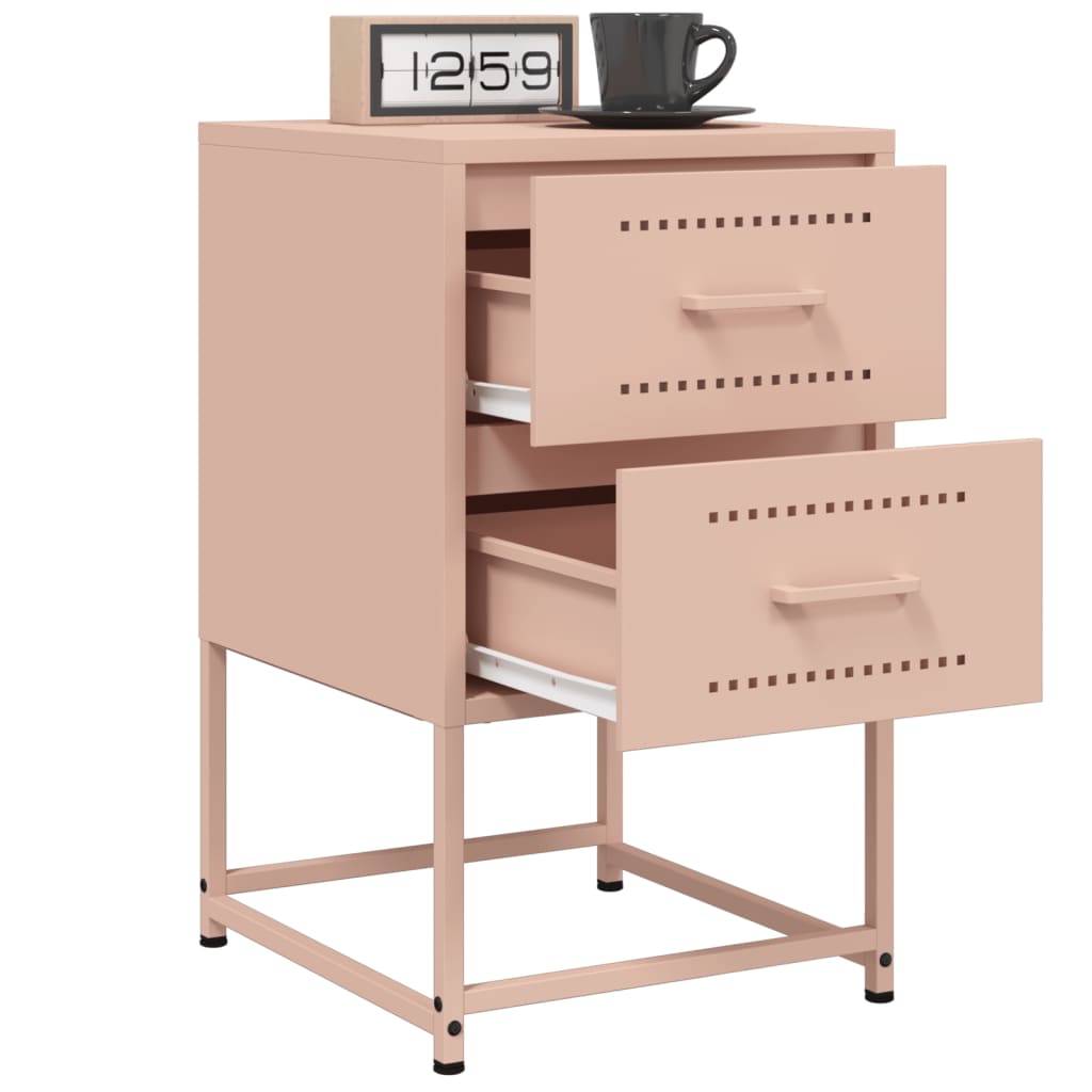 Bedside Cabinets 2 Pcs 36X39X60.5 Cm Steel