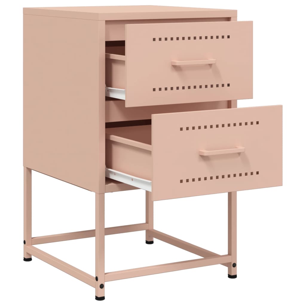 Bedside Cabinets 2 Pcs 36X39X60.5 Cm Steel