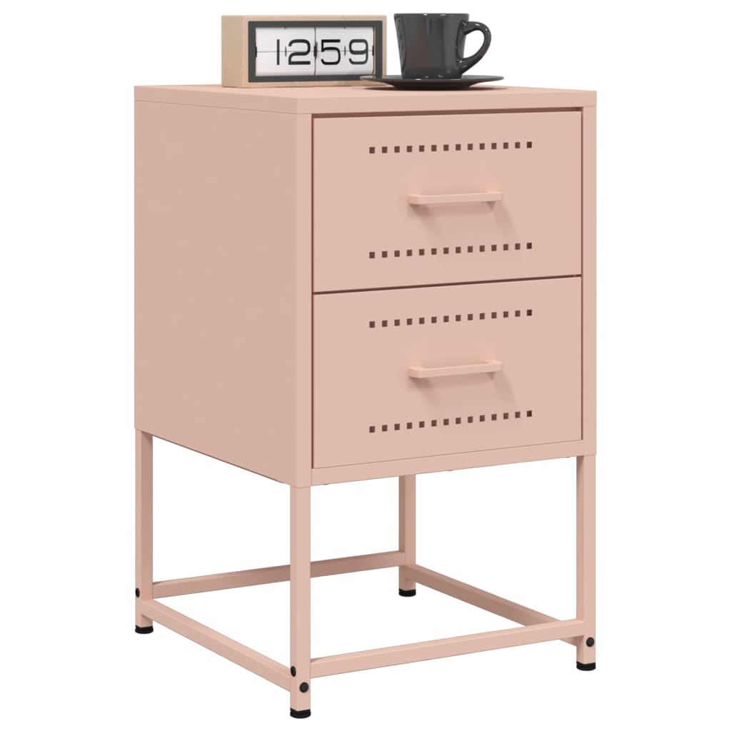 Bedside Cabinets 2 Pcs 36X39X60.5 Cm Steel