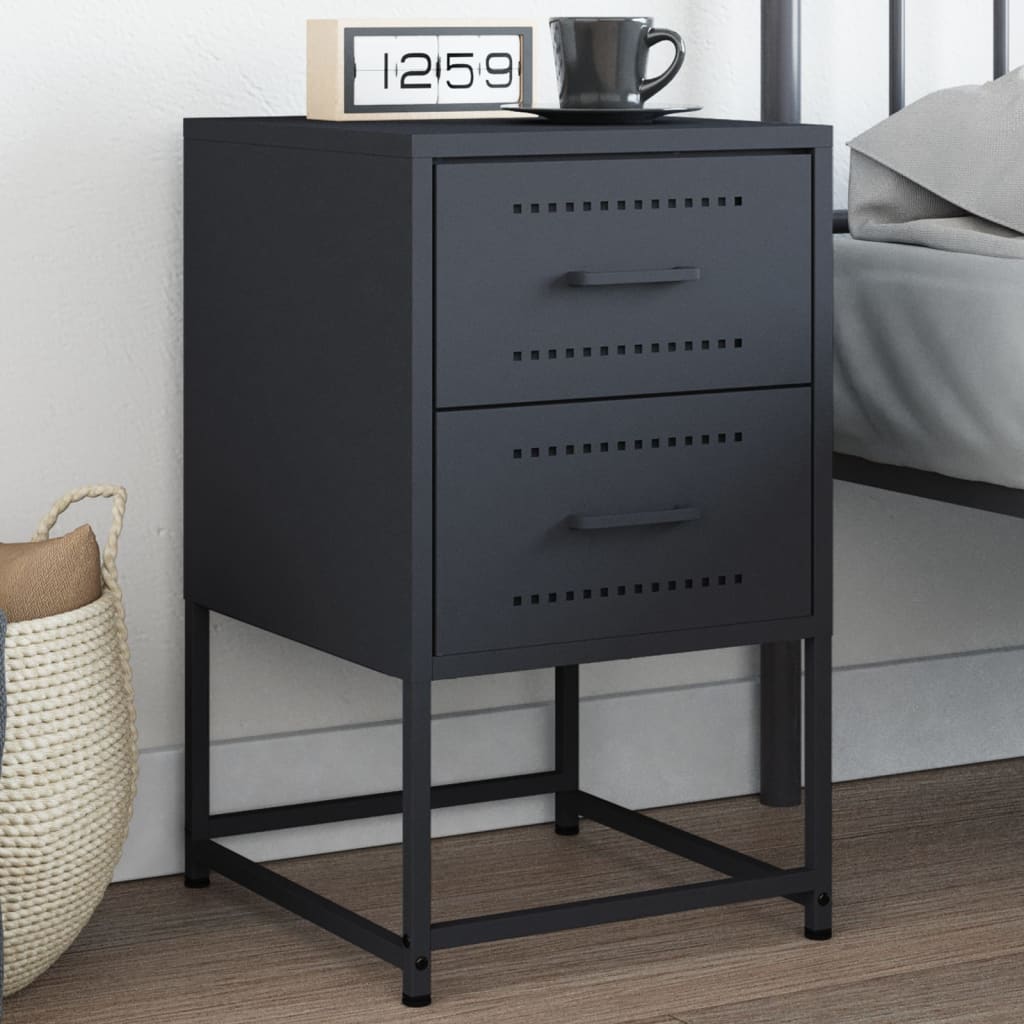 Bedside Cabinets 2 Pcs 36X39X60.5 Cm Steel