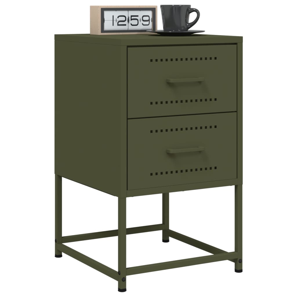 Bedside Cabinets 2 Pcs 36X39X60.5 Cm Steel
