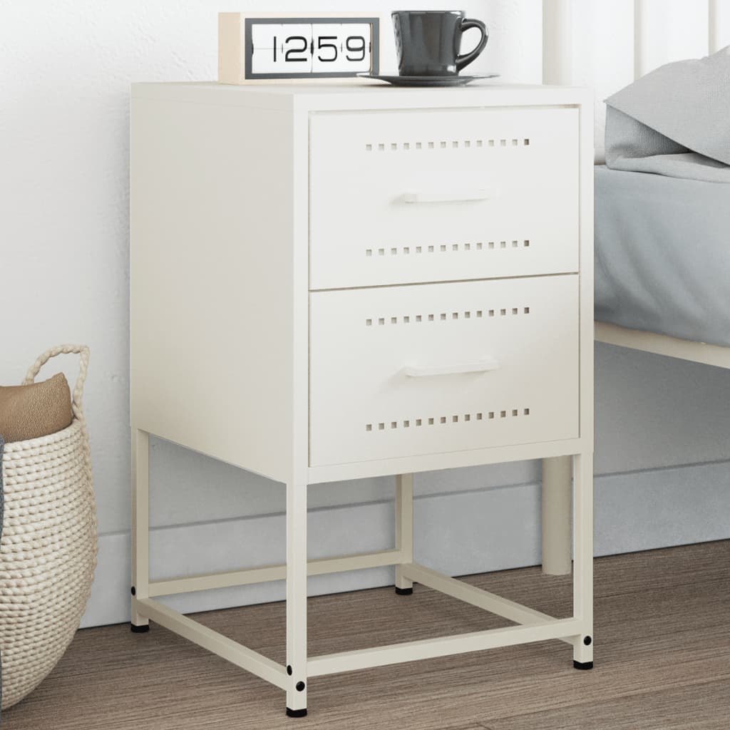 Bedside Cabinets 2 Pcs 36X39X60.5 Cm Steel
