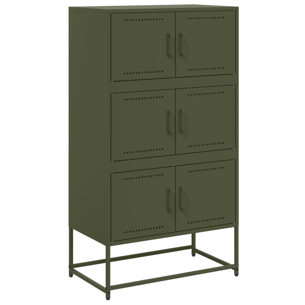 Sideboard Olive 68.5X38.5X123.5 Cm Steel