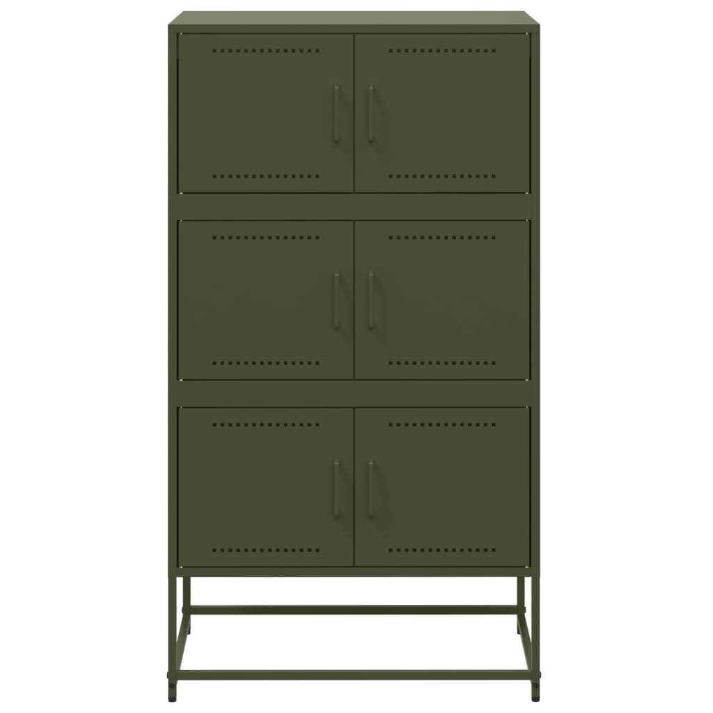 Sideboard Olive 68.5X38.5X123.5 Cm Steel
