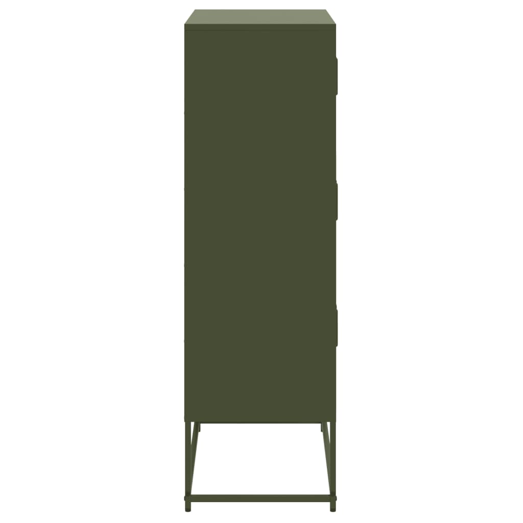 Sideboard Olive 68.5X38.5X123.5 Cm Steel