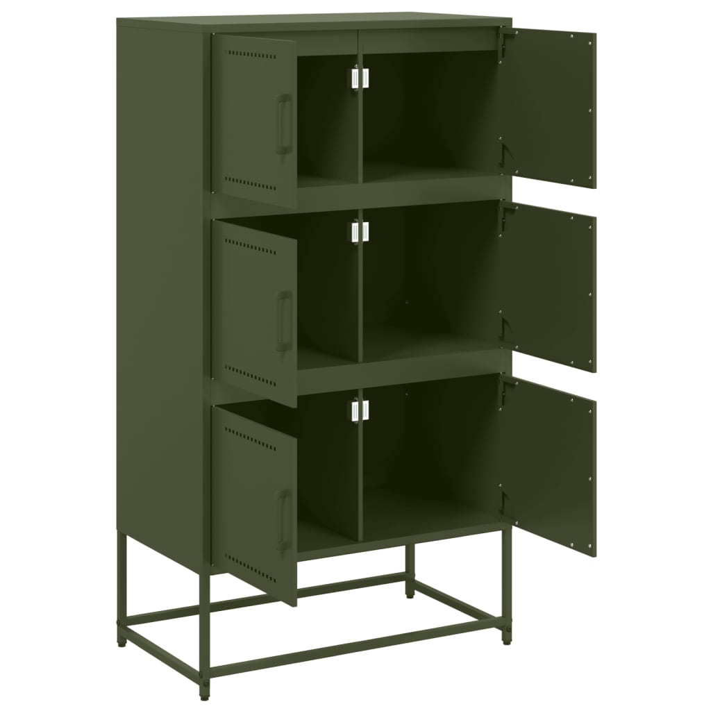 Sideboard Olive 68.5X38.5X123.5 Cm Steel