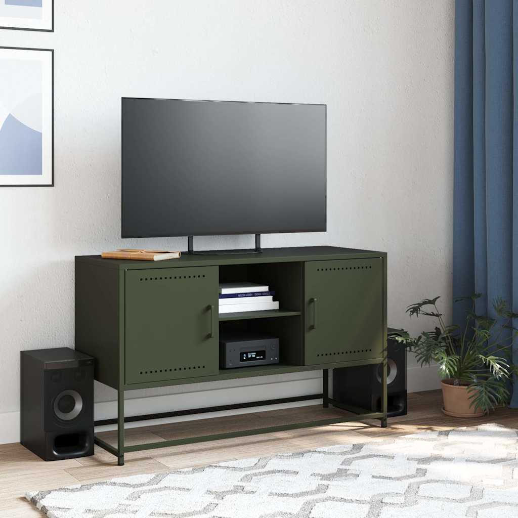 Tv Cabinet Olive 100.5X39X60.5 Cm Steel