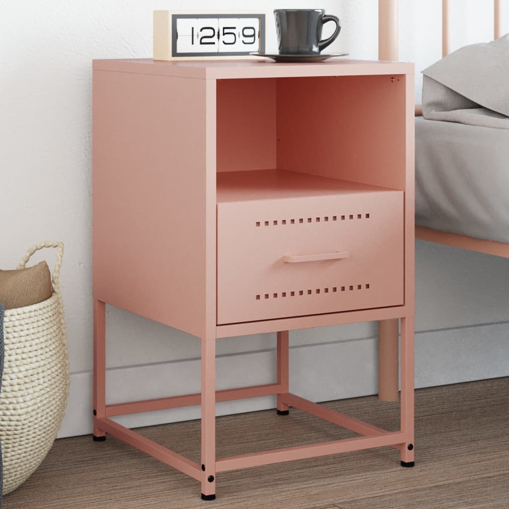 Bedside Cabinets 2 Pcs 36X39X60.5 Cm Steel