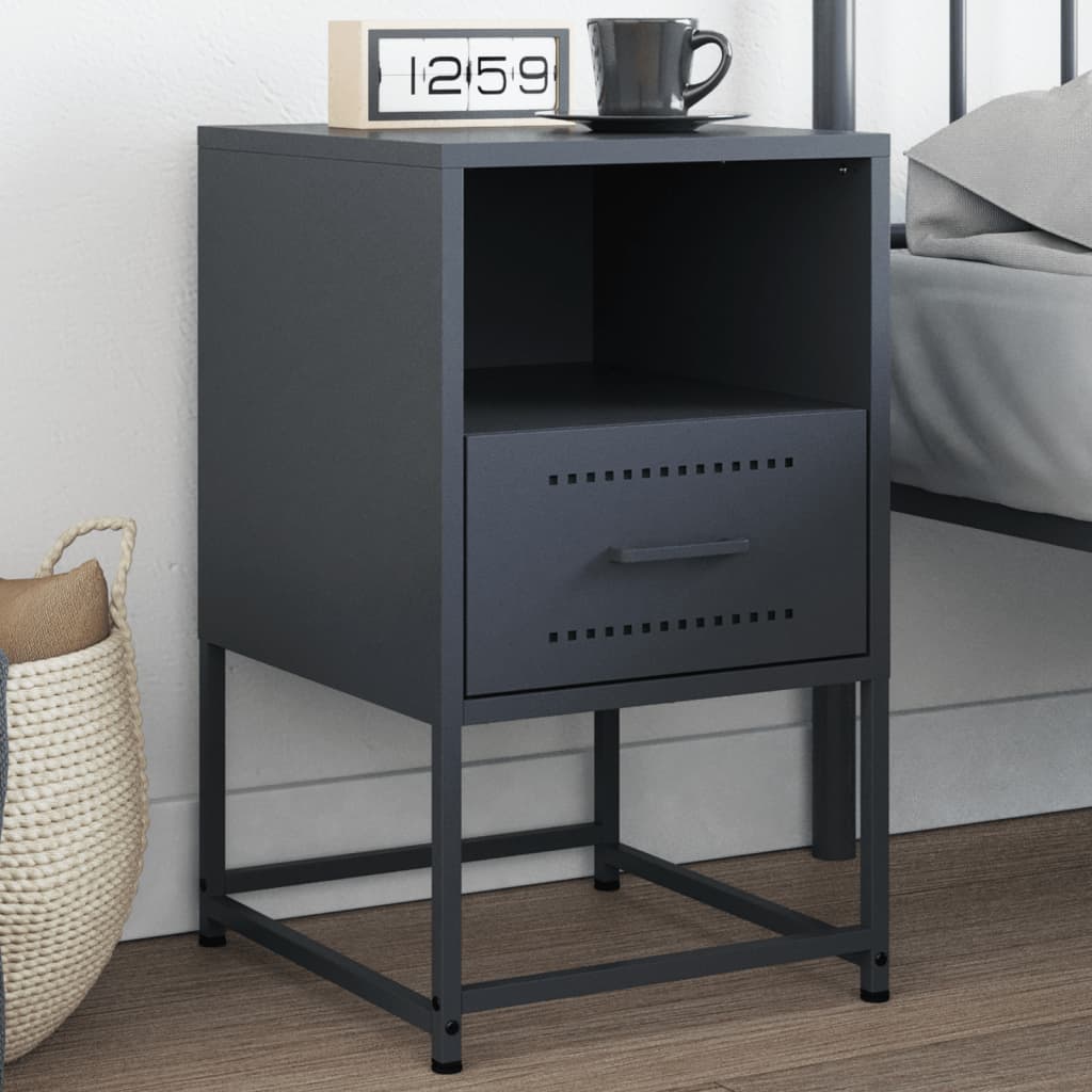 Bedside Cabinets 2 Pcs 36X39X60.5 Cm Steel