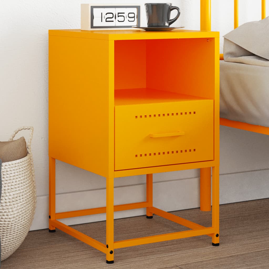 Bedside Cabinets 2 Pcs 36X39X60.5 Cm Steel