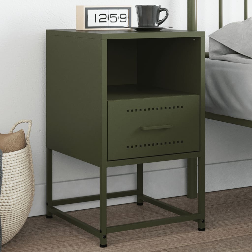 Bedside Cabinets 2 Pcs 36X39X60.5 Cm Steel
