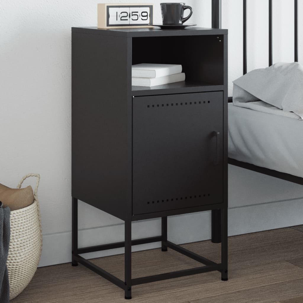 Bedside Cabinet 36X39X78 Cm Steel