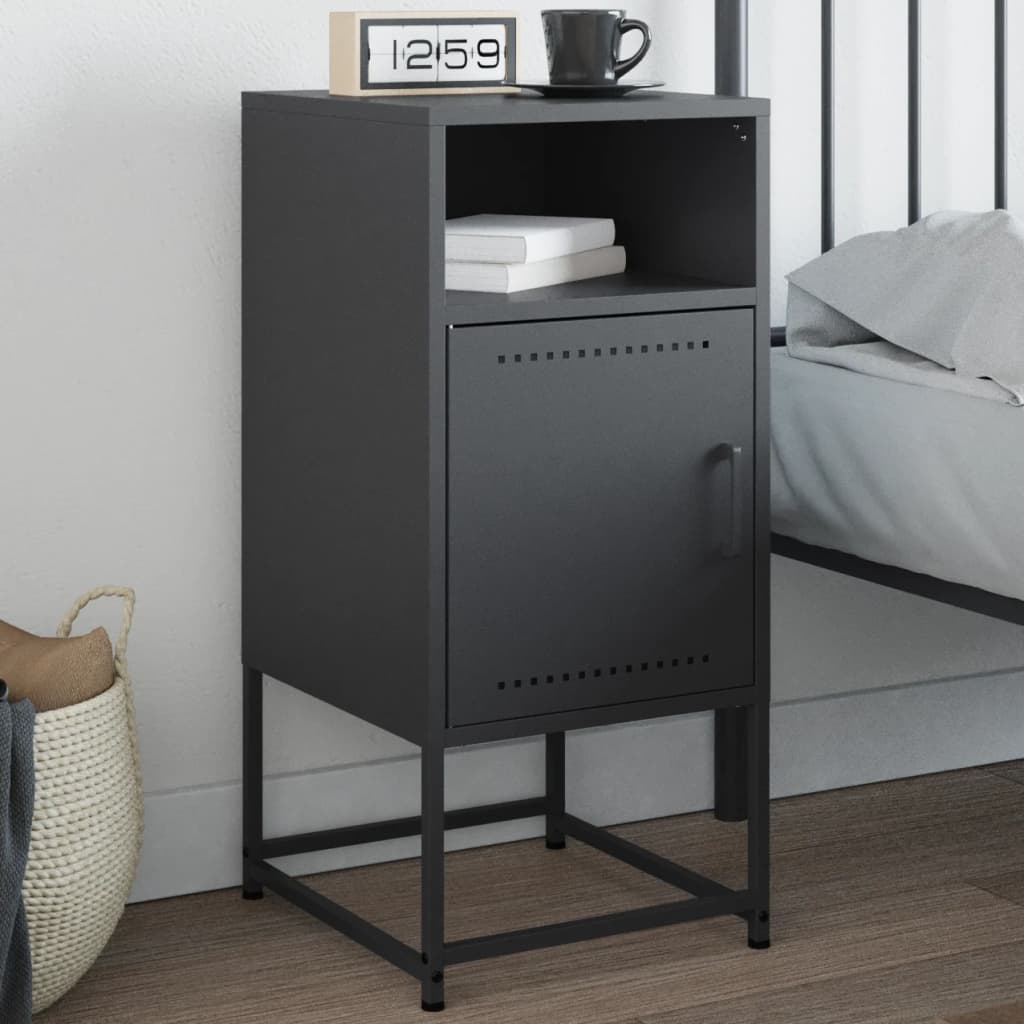 Bedside Cabinet 36X39X78 Cm Steel